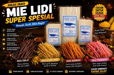 Mie lidi mentah original bahan lidi lidian cap paus biru banner 1